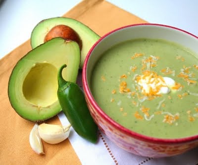 Chilled Guacamole Soup (Low Carb and Gluten Free)