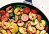 Cajun Shrimp and Sausage Vegetable Skillet
