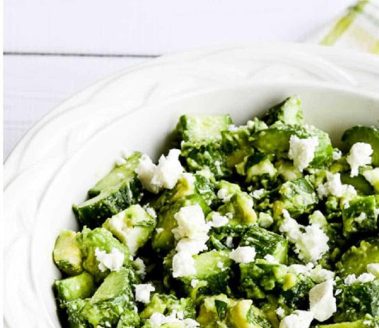 Cucumber Salad with Avocado and Feta