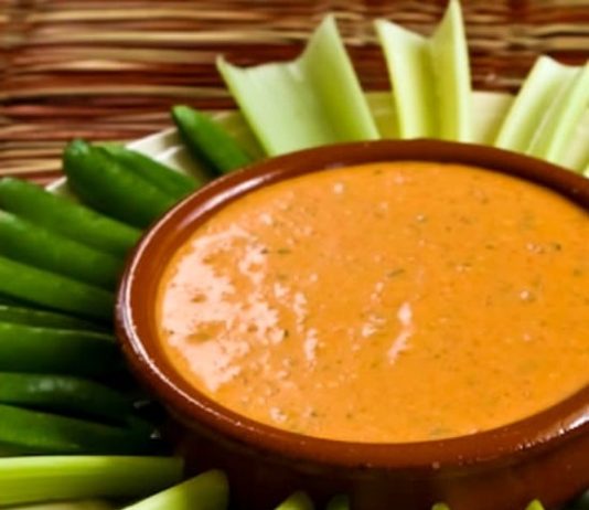 Roasted Red Pepper Dip with Feta