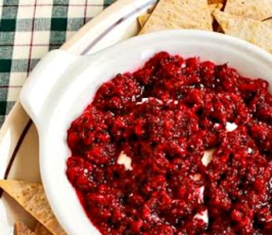 Cranberry Salsa Cream Cheese Appetizer