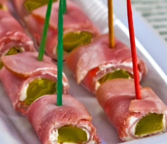 Ham and Pickle Roll Ups