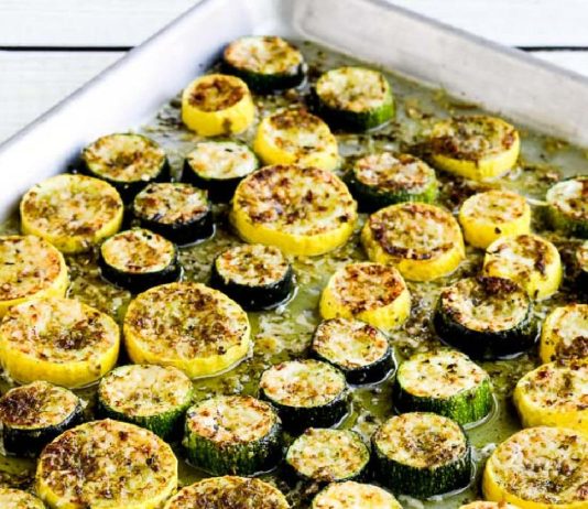 Summer Squash with Pesto and Parmesan
