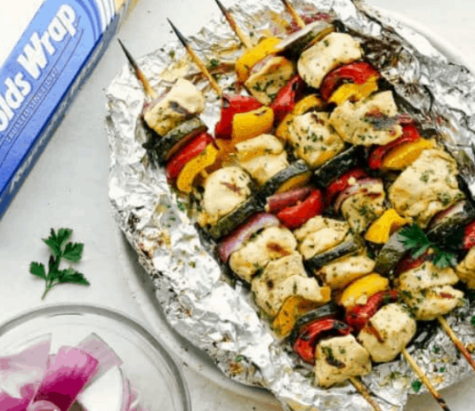 Garlic Ranch Chicken Skewers