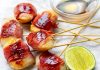 Bacon Wrapped Scallops With Lime & Maple Glaze