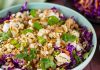 Chicken Larb Salad with Red Cabbage