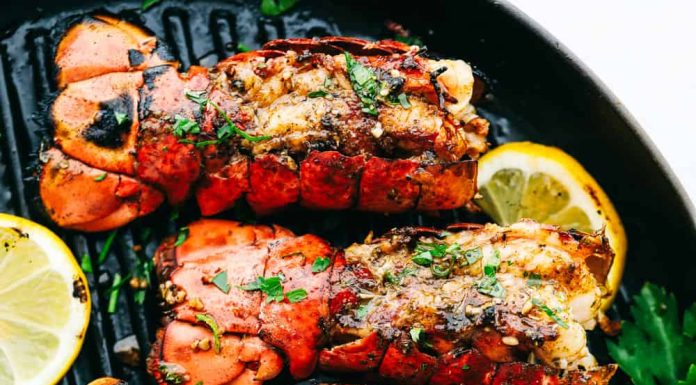 Grilled Cajun Garlic Butter Lobster Tails