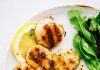 Grilled Lemon Garlic Scallops