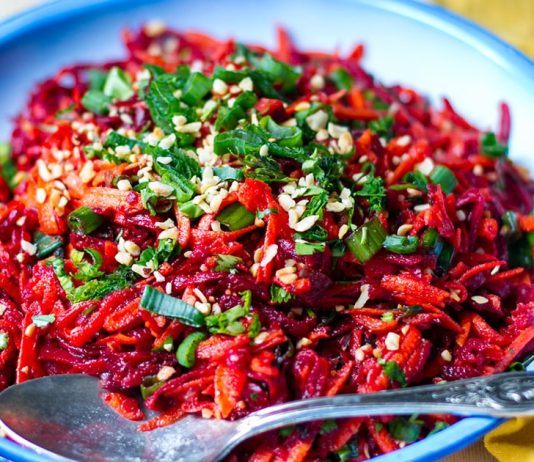 Moroccan Carrot & Beetroot Salad (Whole30, Vegan)