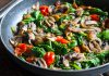 Spinach Mushroom & Tomato Fry Up (Paleo, GF, Whole30)