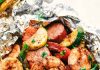 Cajun Shrimp and Sausage Vegetable Foil Packets