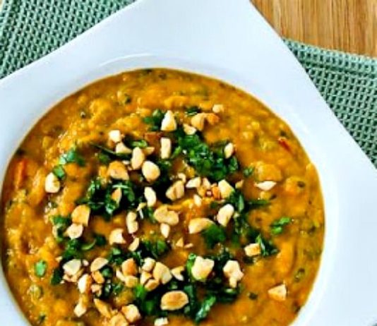 Slow Cooker Thai-Inspired Butternut Squash and Peanut Soup