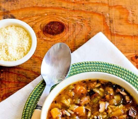 Turkey Soup with Kale, Mushrooms, and Butternut Squash
