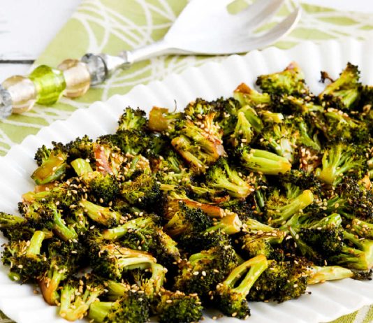 Quick Roasted Broccoli with Soy Sauce and Sesame (Video)