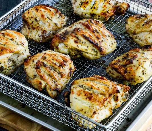 Herb-Marinated Air Fryer Chicken Thighs (Video)