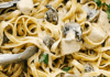 Easy One Pot Chicken and Mushroom Fettuccine Alfredo Recipe