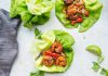 Cilantro Lime Shrimp Lettuce Wraps