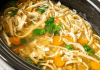 Homemade Crockpot Chicken Noodle Soup