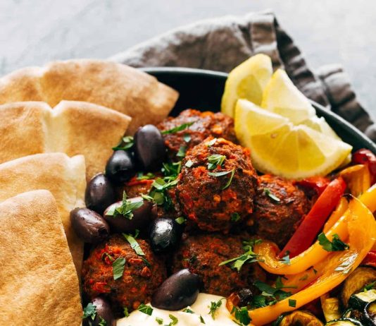 Harissa Meatballs with Whipped Feta Recipe
