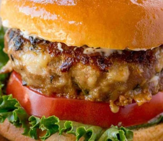 Spinach Feta Turkey Burgers