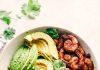 Blackened Shrimp Avocado Burrito Bowls