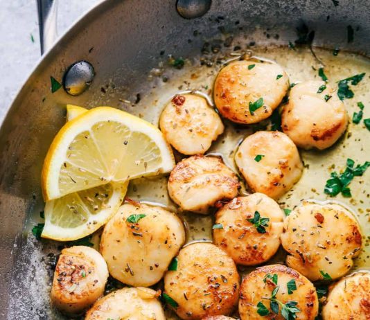 Garlic Butter Herb Scallops