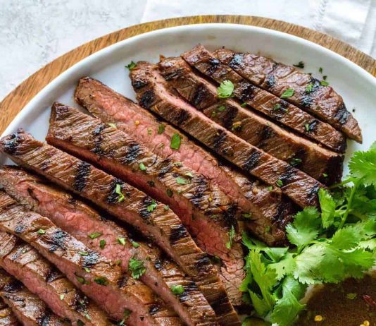 Grilled Flank Steak with Asian-Inspired Marinade