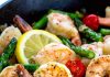 Shrimp and Asparagus Skillet