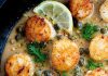 Pan Seared Scallops with Lemon Caper Sauce