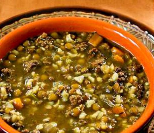 Lentil Soup with Ground Beef
