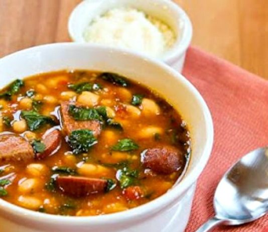 Slow Cooker Sausage and White Bean Stew