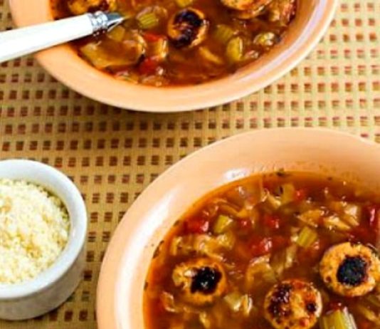 Slow Cooker Cabbage Soup with Sausage