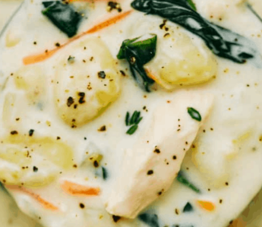 Creamy Chicken Gnocchi Soup (Olive Garden Copycat)