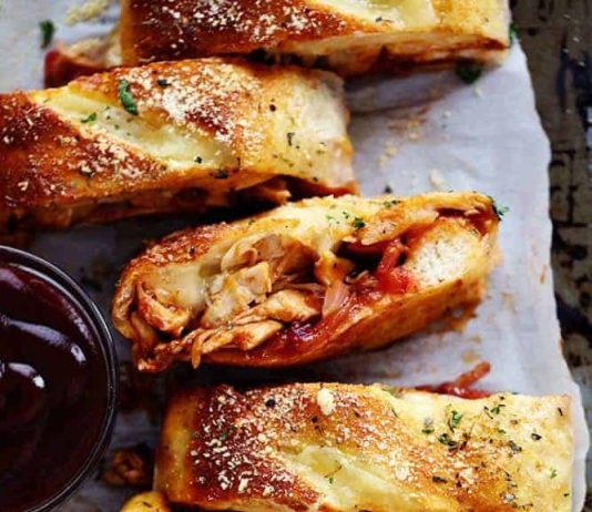 BBQ Chicken Stromboli
