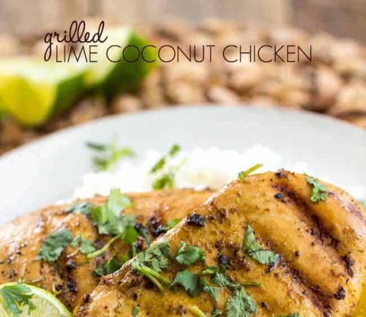 Grilled Lime Coconut Chicken with Coconut Rice