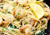 Lemon Garlic Parmesan Shrimp Pasta