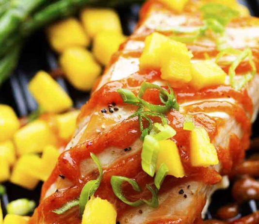 Mango Chipotle Barbecue Salmon