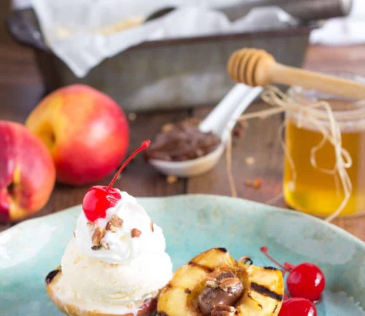 Grilled Nectarine Sundaes