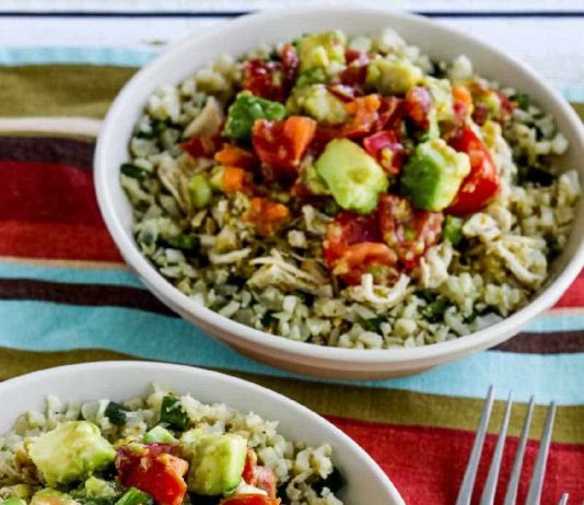Green Chile Chicken Burrito Bowl (Video)