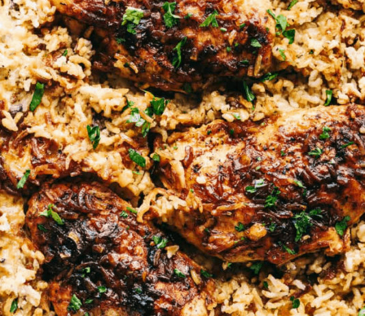 No Peek Chicken and Rice Casserole Recipe