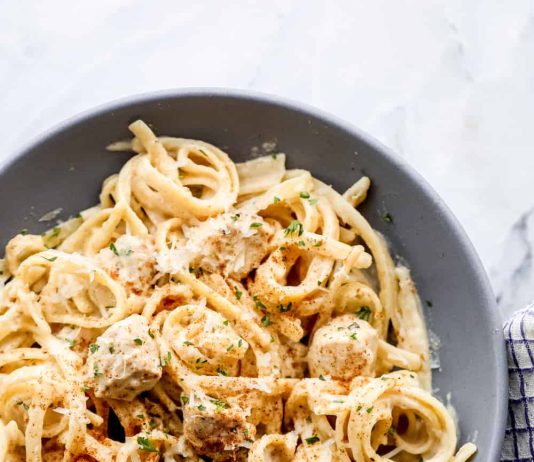 One Pot Cajun Chicken Alfredo Pasta