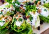 Lettuce Salad With Yogurt Ranch, Hazelnuts & Cranberries