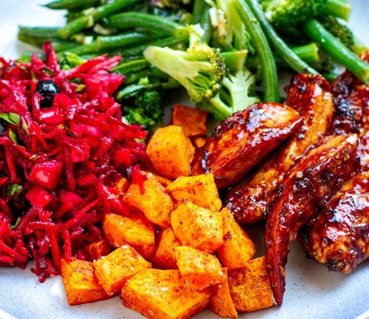 Rainbow Chicken Dinner (Paleo, Whole30, Gluten-Free)
