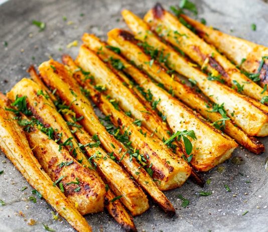 Spiced Roasted Parsnips