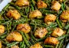Asian Chicken and Green Beans Sheet Pan Meal