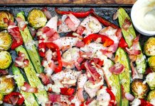Caesar Chicken Sheet Pan Dinner (Paleo, Whole30, Keto)