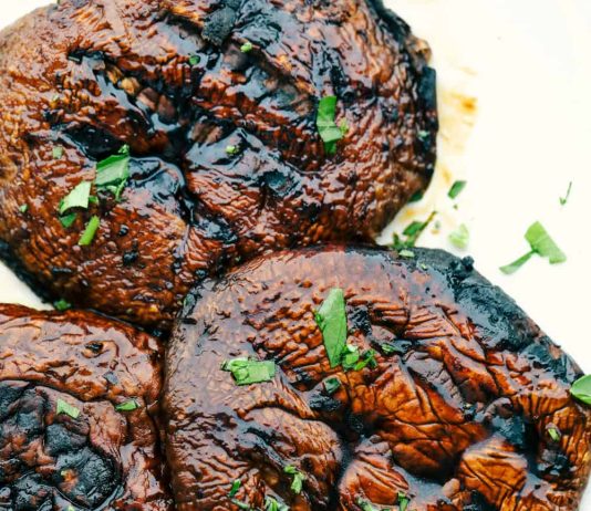 Grilled Honey Balsamic Portobello Mushrooms
